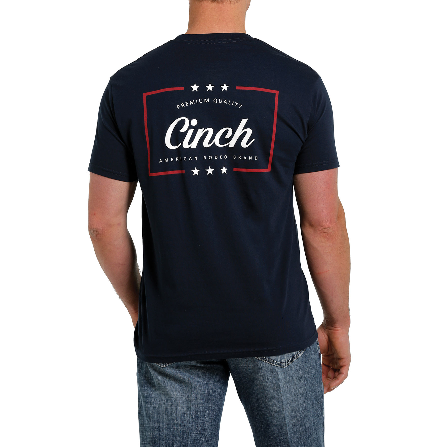Cinch Men's Jersey Navy Short Sleeve T-Shirt MTT1690477