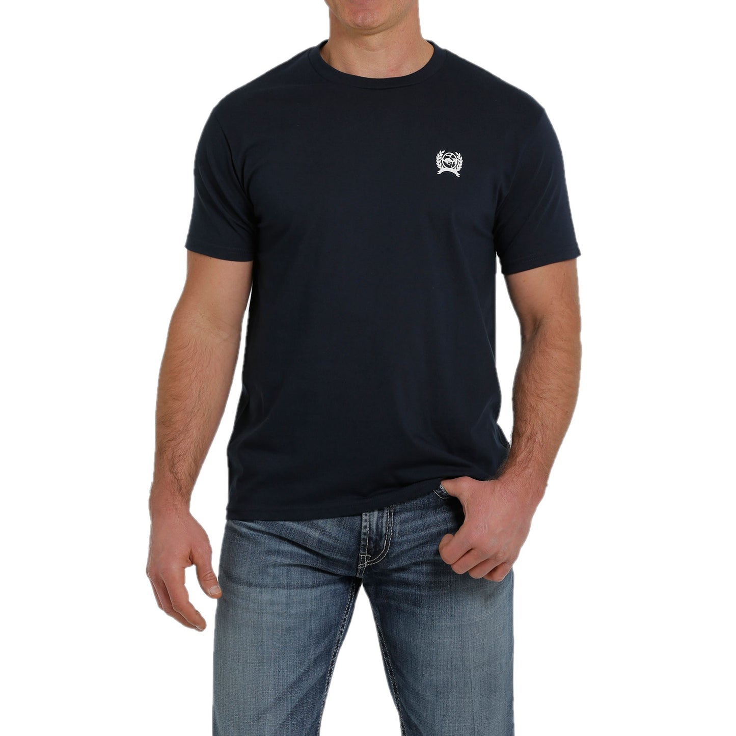 Cinch Men's Jersey Navy Short Sleeve T-Shirt MTT1690477