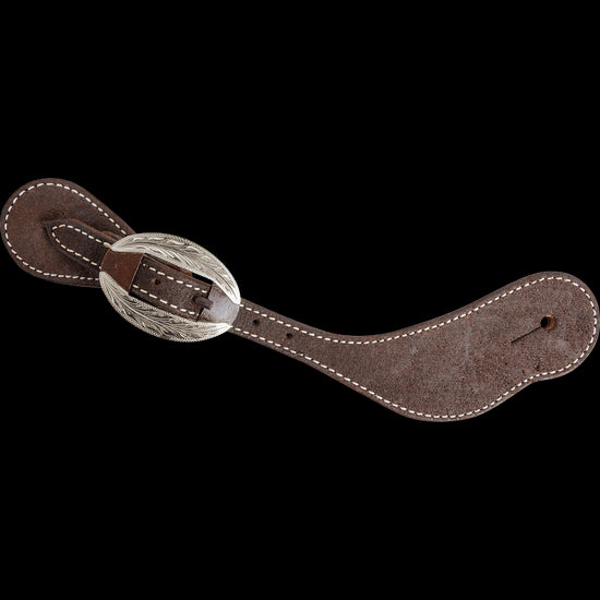 Martin Saddlery Cowboy Spur Strap With Santa Rosa Buckle Chocolate Roughout