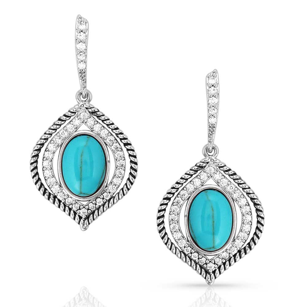 Montana Silversmiths Ladies Sparkling Desert Skies Turquoise Earrings ER5636