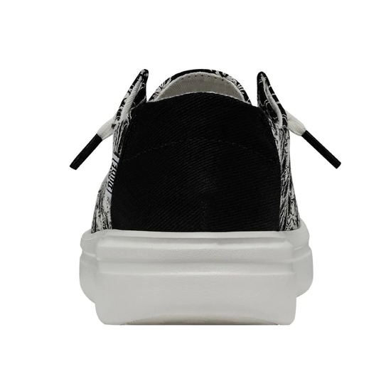 Load image into Gallery viewer, Hey Dude Ladies Wendy Rise Eyelet Black Slip On Shoes 40075-001
