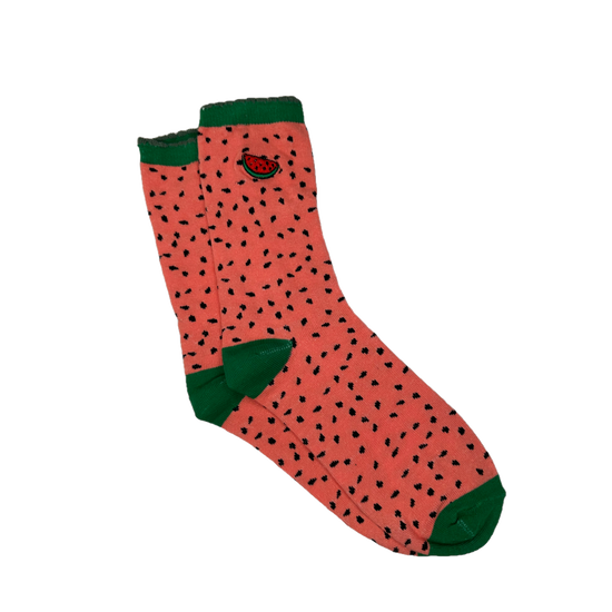 Simply Southern Ladies Watermelon Socks 0124-SOCK-MELON