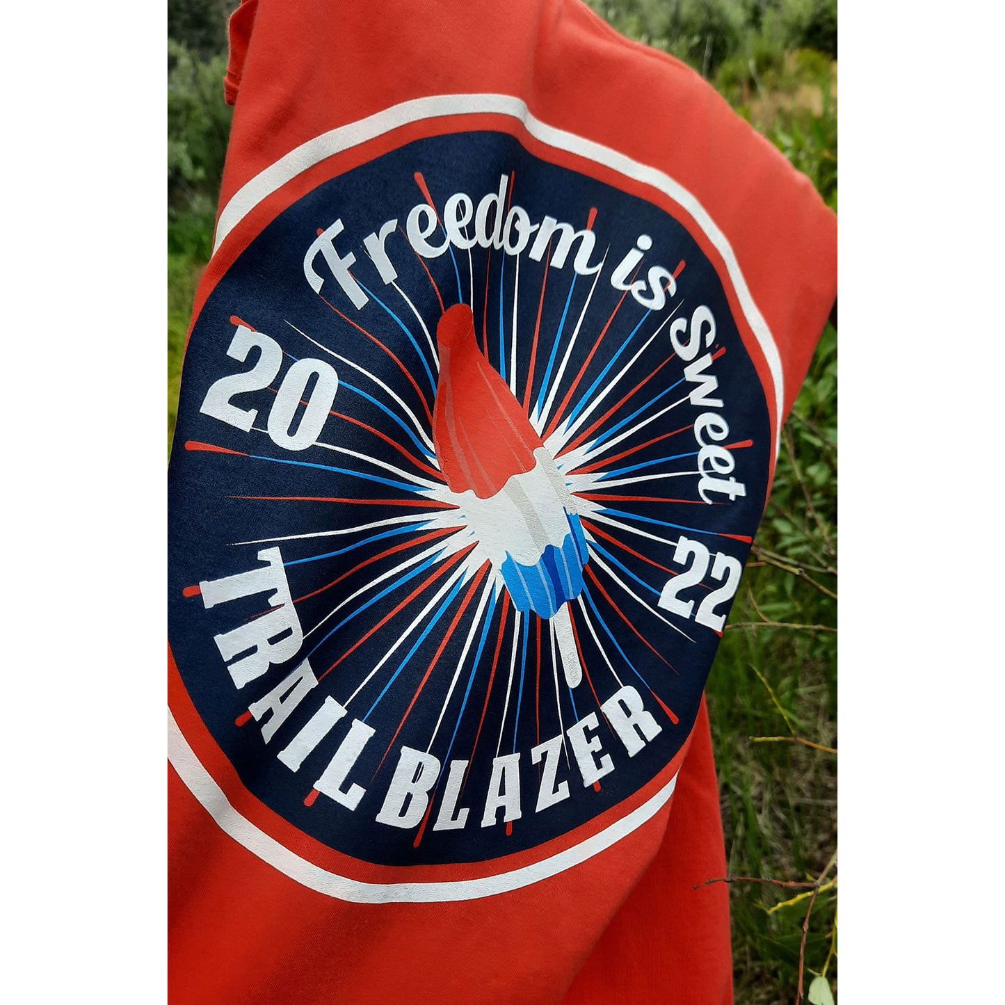 Cinch Men's Freedom Is Sweet Graphic Ruby Red Short Sleeve T-Shirt MTT1690516