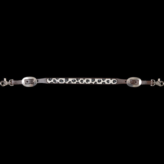 Cashel Beaded Grey Leopard Wither Strap