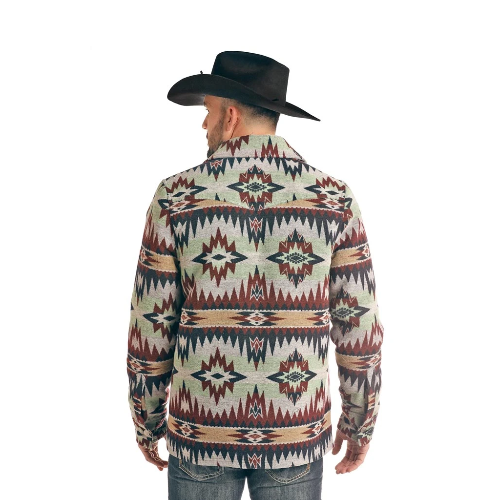 Powder River Outfitters Men's Aztec Button Down Jacket 92-2639
