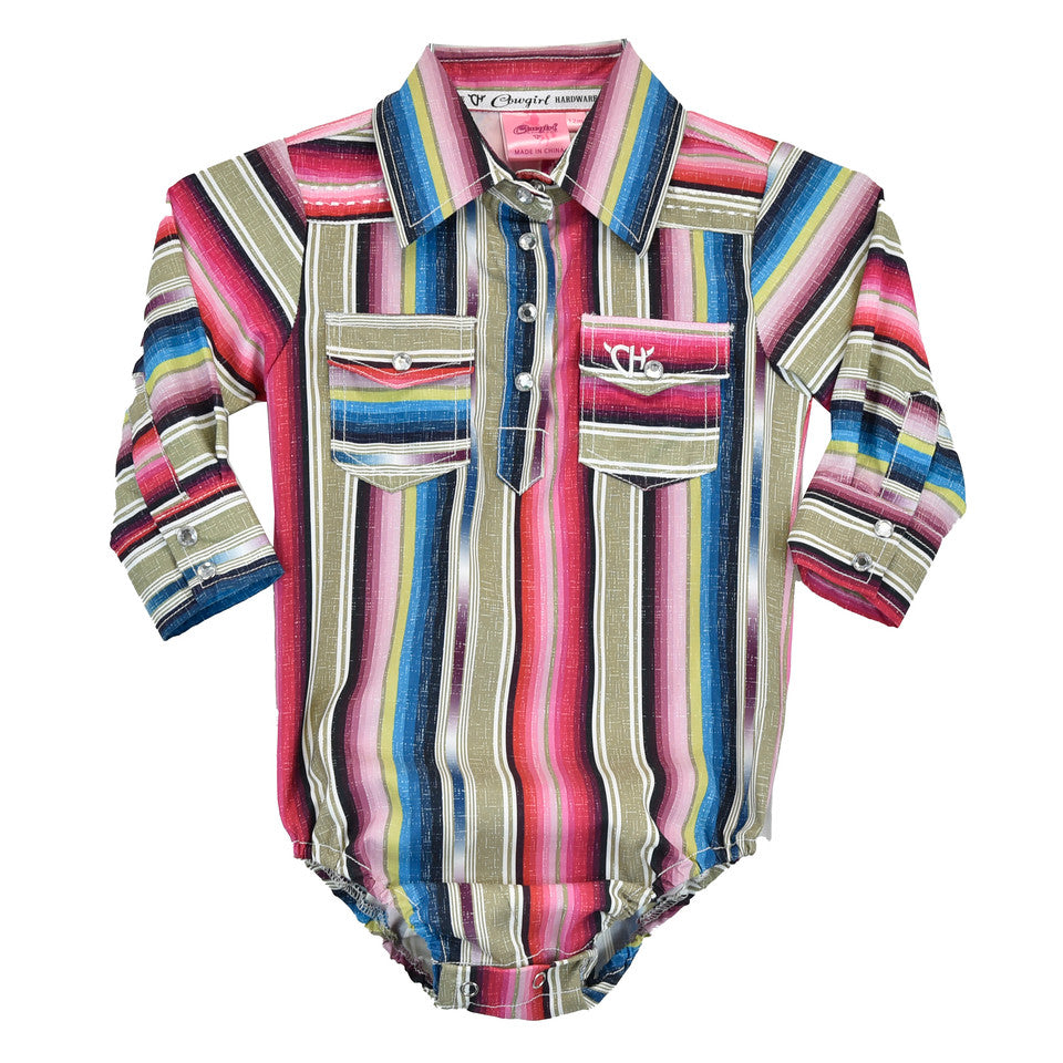 Cowgirl Hardware Infant Blended Serape Snap Onesie 825491R-750-I