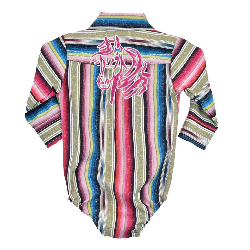 Cowgirl Hardware Infant Blended Serape Snap Onesie 825491R-750-I