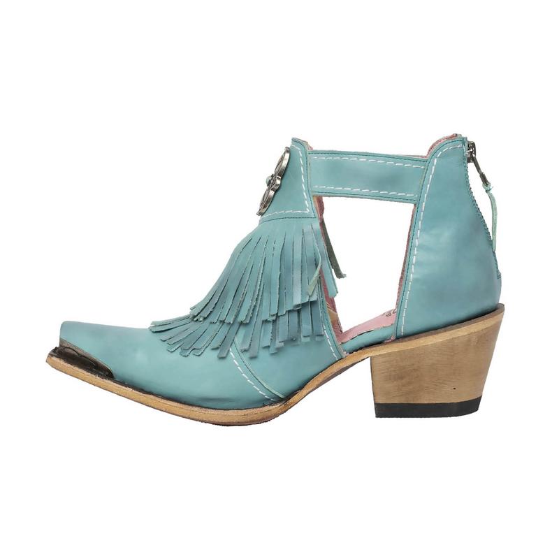 Junk Gypsy By Lane Ladies Kiss Me At Midnight Turquoise Booties JG0066C