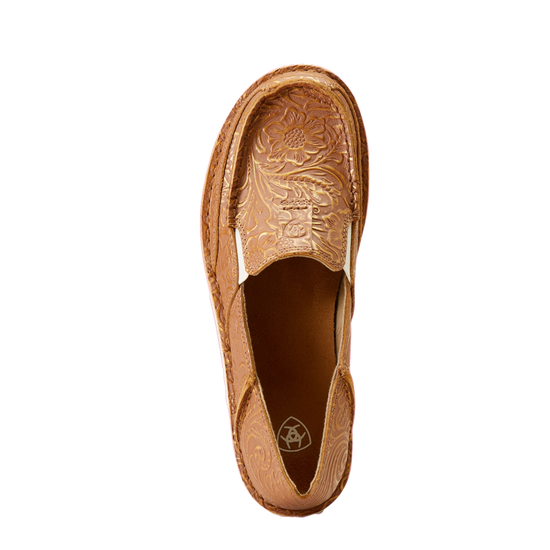 Ariat Ladies Cruiser Floral Embossed Bronze Slip On Shoe 10046920