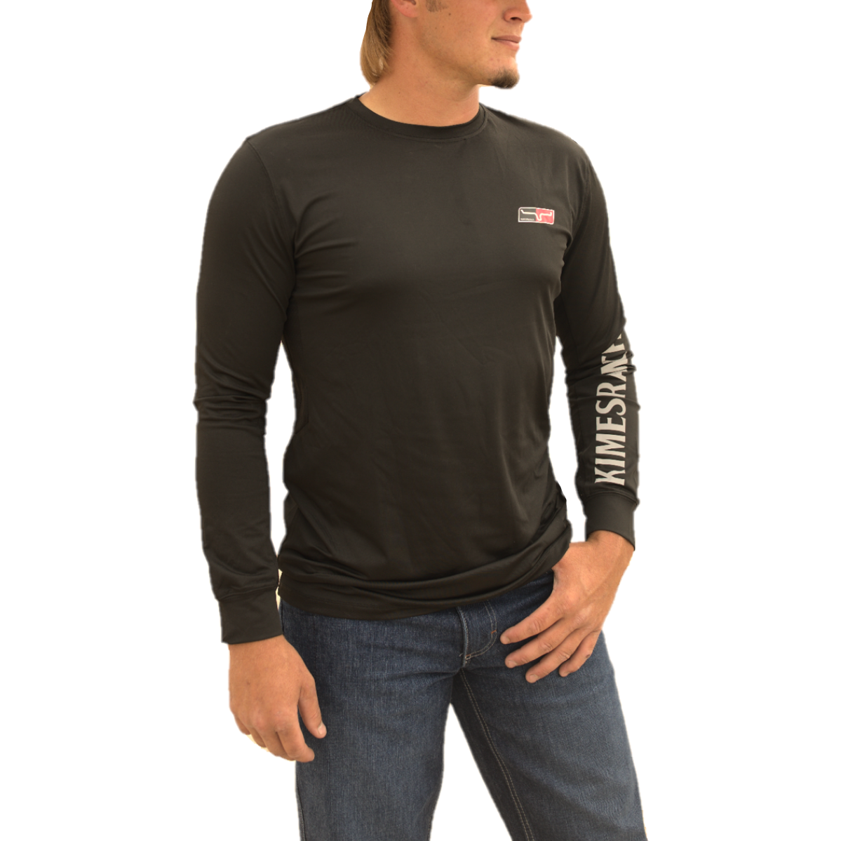 Kimes Ranch Men's KR2 Long Sleeve Black Performance Shirt KR2-BLK