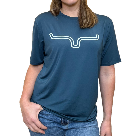 Kimes Ranch® Ladies Outlier Tech Major Blue Short Sleeve T-Shirt OUT-MB