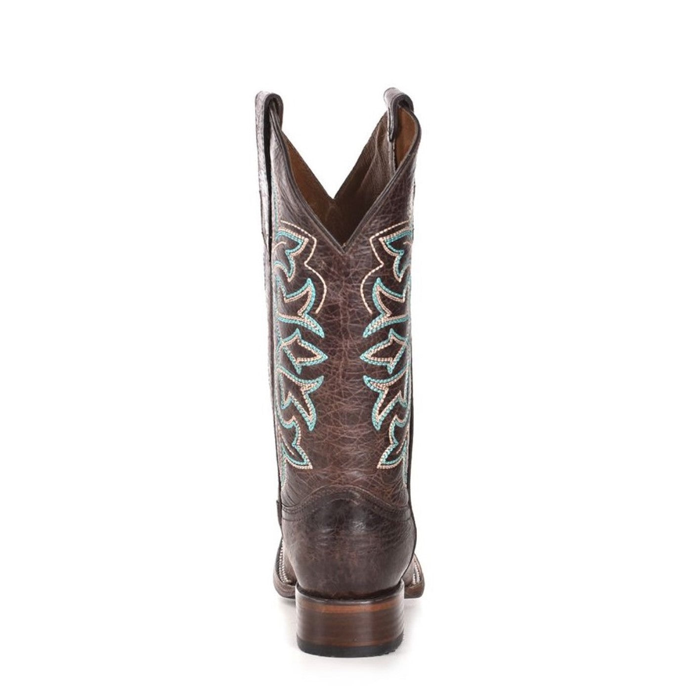 Circle G by Corral Ladies Embroidered Brown & Turquoise Western Boots L5640