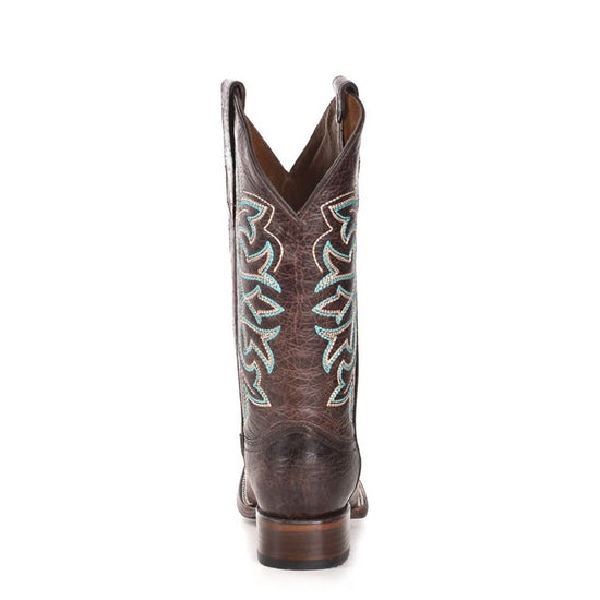 Circle G by Corral Ladies Embroidered Brown & Turquoise Western Boots L5640