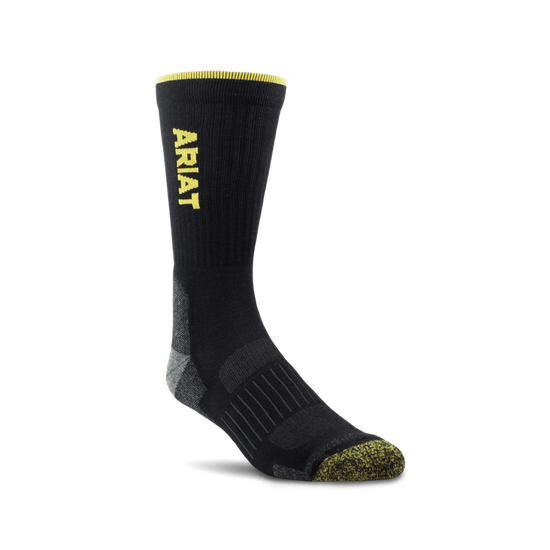 Ariat® Mens Ariat®TEK Series High Performance Crew Black Socks AR2265-002