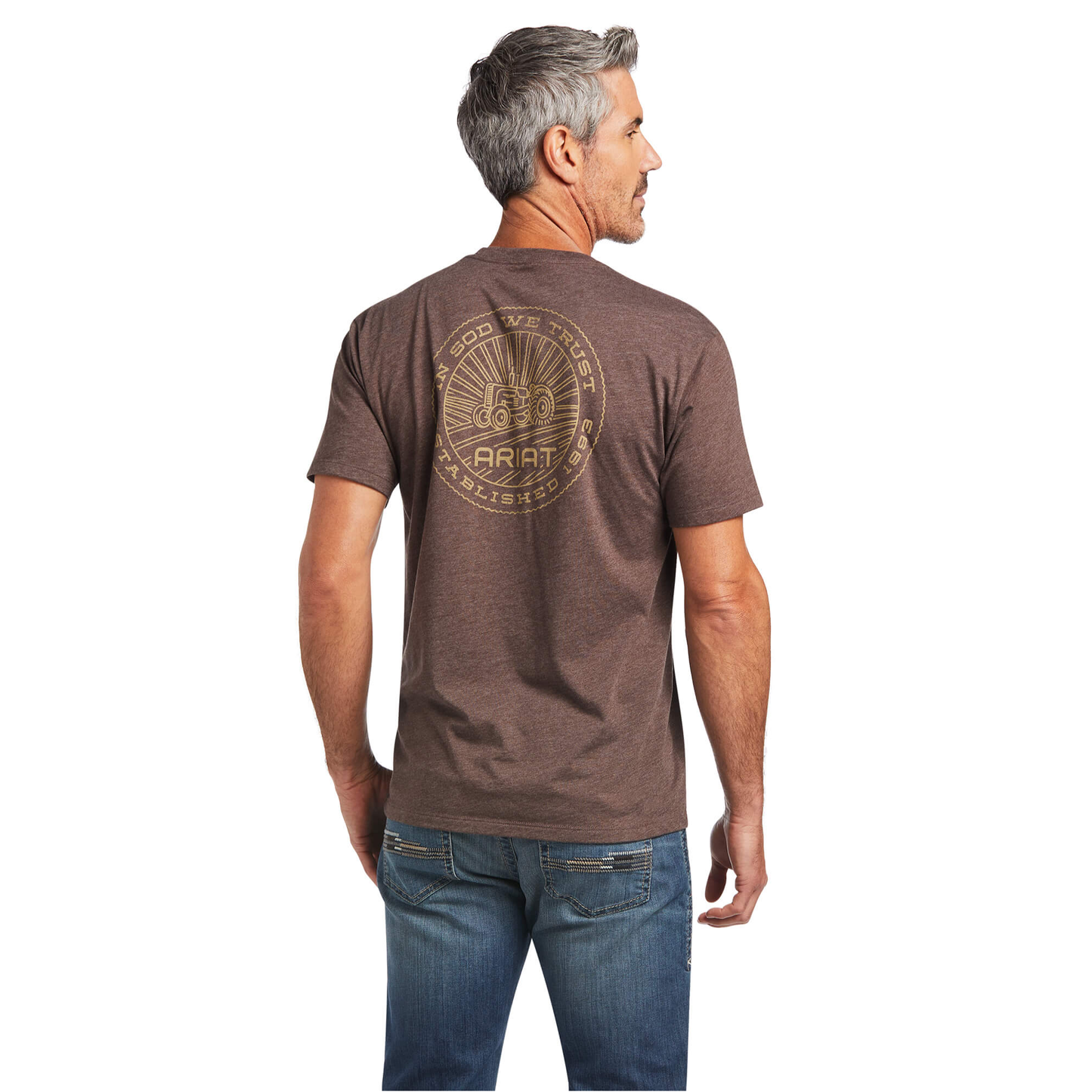 Ariat Men's SOD Brown Heather Short Sleeve T-Shirt 10039932