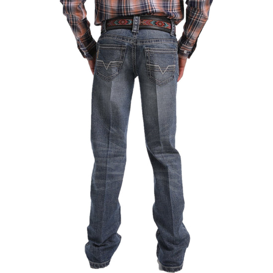 Cinch Boy's Slim Fit Medium Stone Performance Stretch Jeans MB16781002