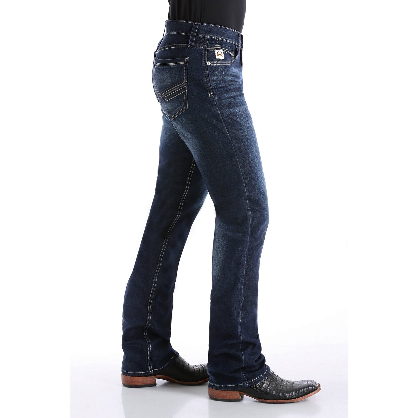 Cinch Men's Ian Performance Denim Slim Fit Boot Cut Jeans MB65436001