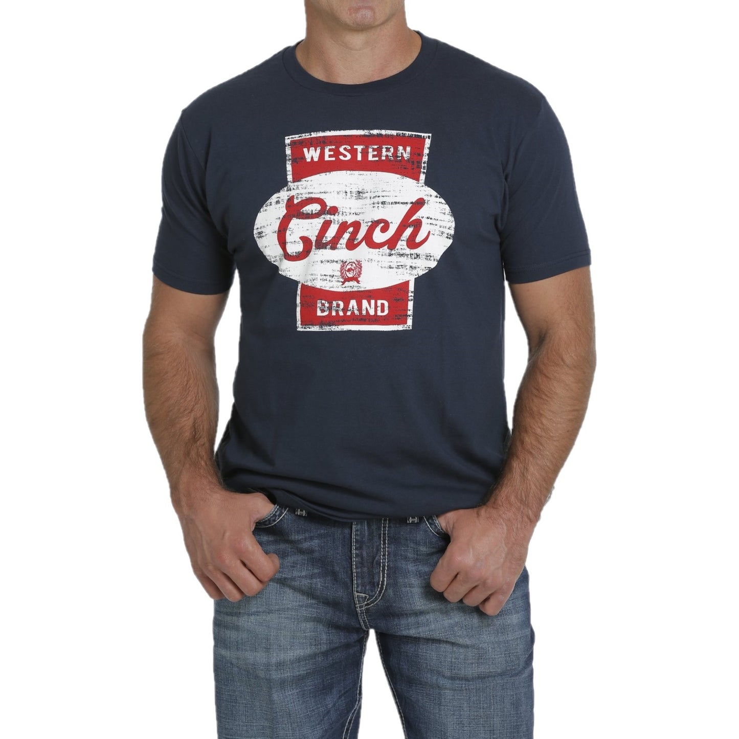 Cinch Men's Short Sleeve Cinch Graphic Navy T-Shirt MTT1690457