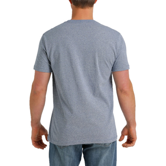 Cinch Men's Short Sleeve Heather Blue T-Shirt MTT1690500
