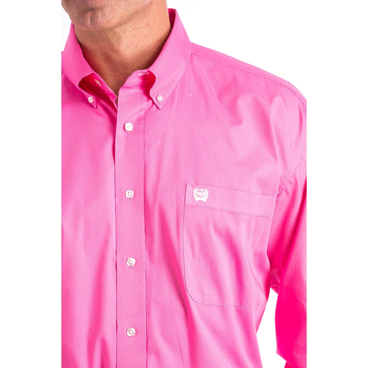 Load image into Gallery viewer, Cinch Men&amp;#39;s Western Solid Pink Button-Down Shirt MTW1103320
