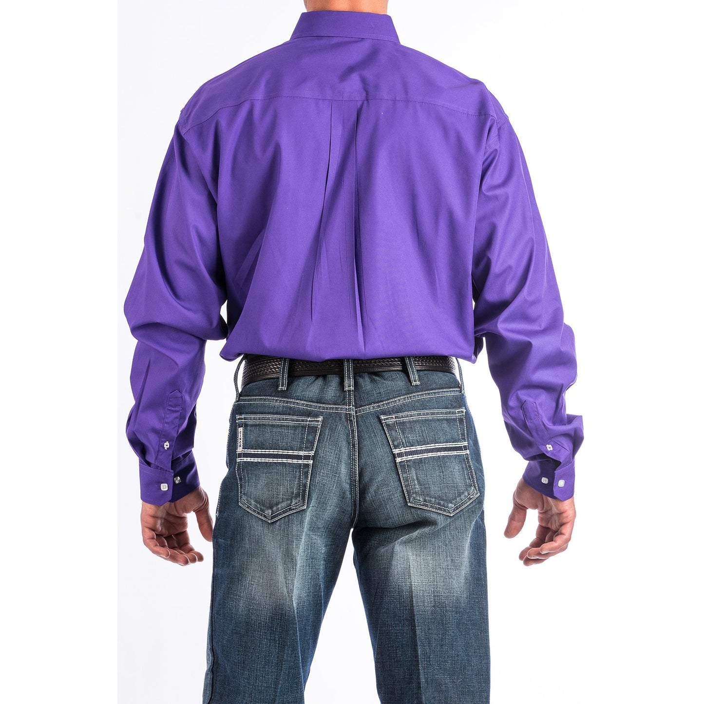 Load image into Gallery viewer, Cinch Men&amp;#39;s Western Solid Purple Button-Down Shirt MTW1103802
