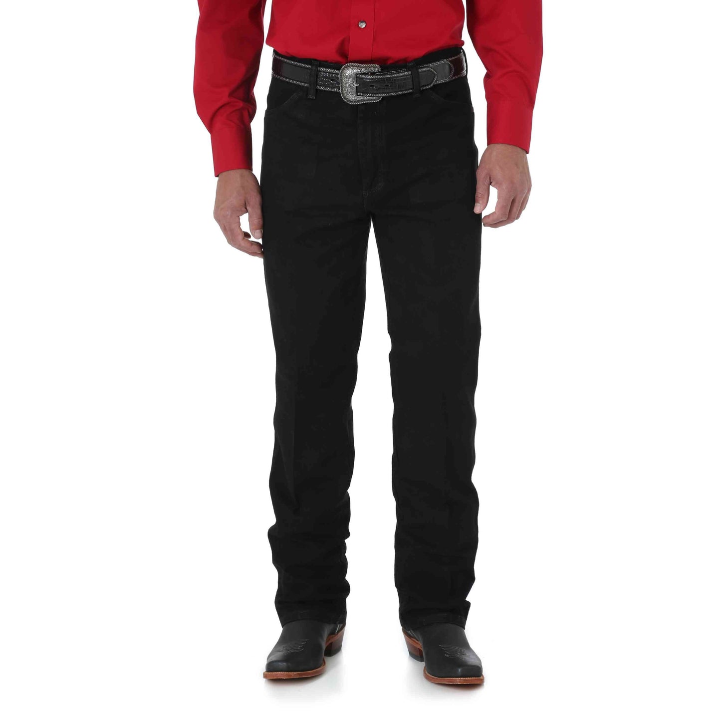 Wrangler Men's Cowboy Cut Black Slim Fit Boot Cut Jeans 936WBK