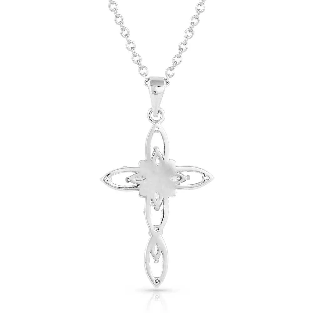 Montana Silversmiths Ladies Star Of Wonder Crystal Cross Necklace NC5366