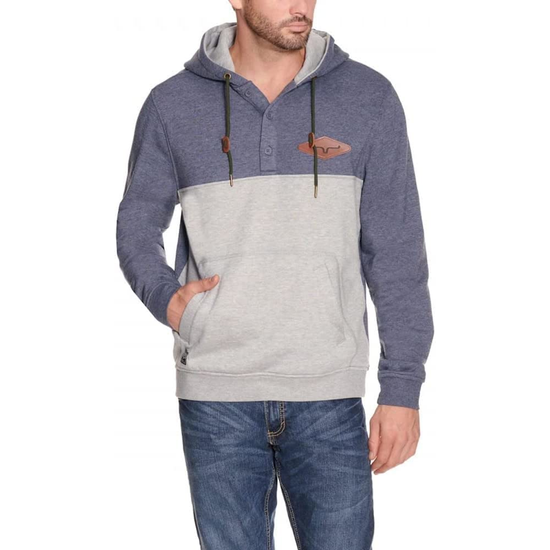 Kimes Ranch Men's Ogden Heather Navy Hoodie OQZ-NVY