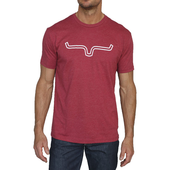 Kimes Ranch Men's Outlier SS Cardinal W/ White Logo T-Shirt OUTLIN-CD