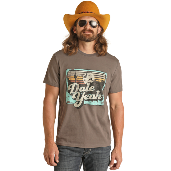 Rock & Roll Denim® Unisex 'Dale Yeah' Charcoal Graphic T-Shirt RRUT21R12P