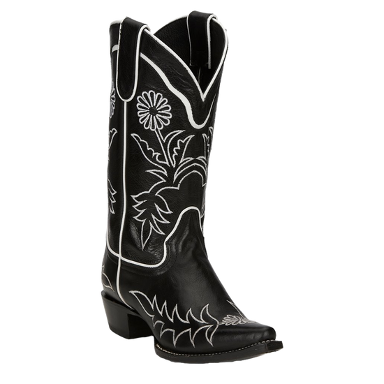 Justin Ladies Two-Step 12" Black Western Boots RM210