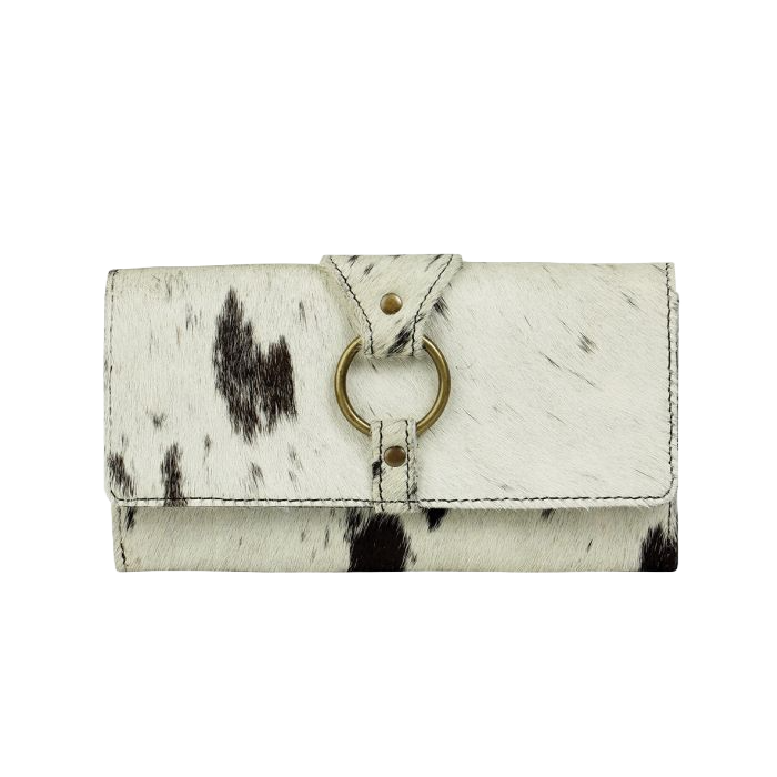 Myra Bag Ladies White Alone Cowhide Wallet S-3125