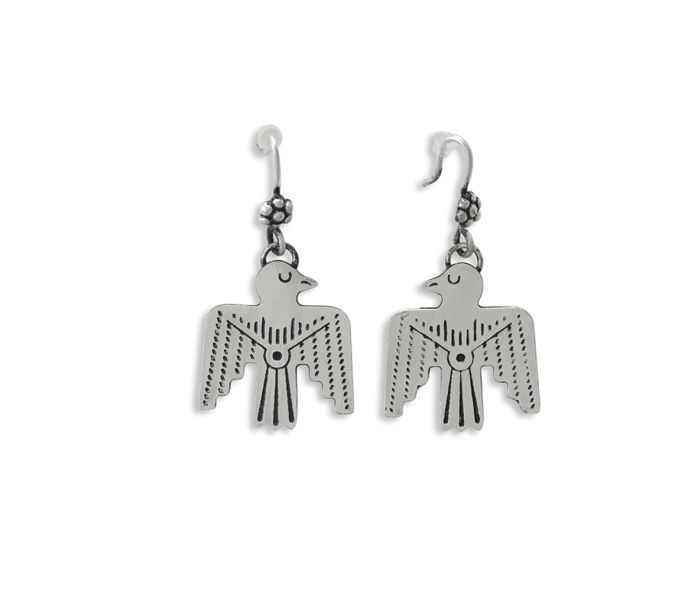 Myra Bag Ladies Bird Trouvaille Silver Earrings S-6083