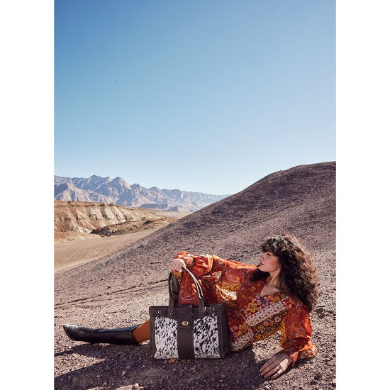 Myra Bag Ladies Cowhide Variance Brown Leather Messenger Bag S-7074