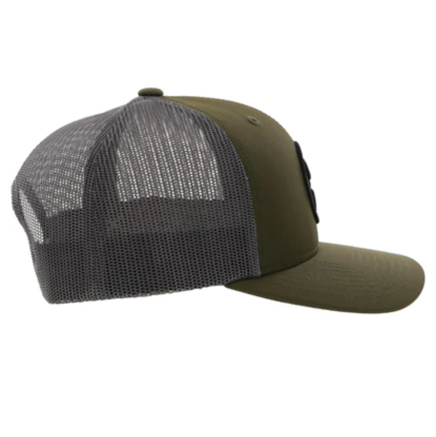 Hooey Men's O Classic 6-panel Olive & Grey Trucker Cap 2209T-OLGY