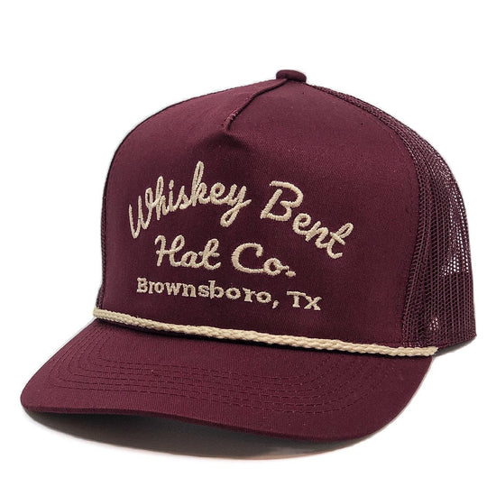 Whiskey Bent Men's Sale Barn Maroon Classic Trucker Hat WB14-MA