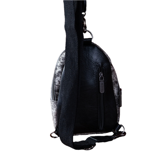 Wrangler Ladies Cowhide Black Crossbody Sling Bag WG106-S9110BK