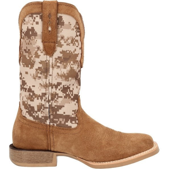 Durango Men's Digital Camo Pattern 12" Western Brown Boots DDB0395