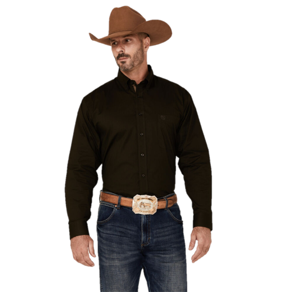 Panhandle® Men's Long Sleeve Black Button Down Shirt 36D2551-01