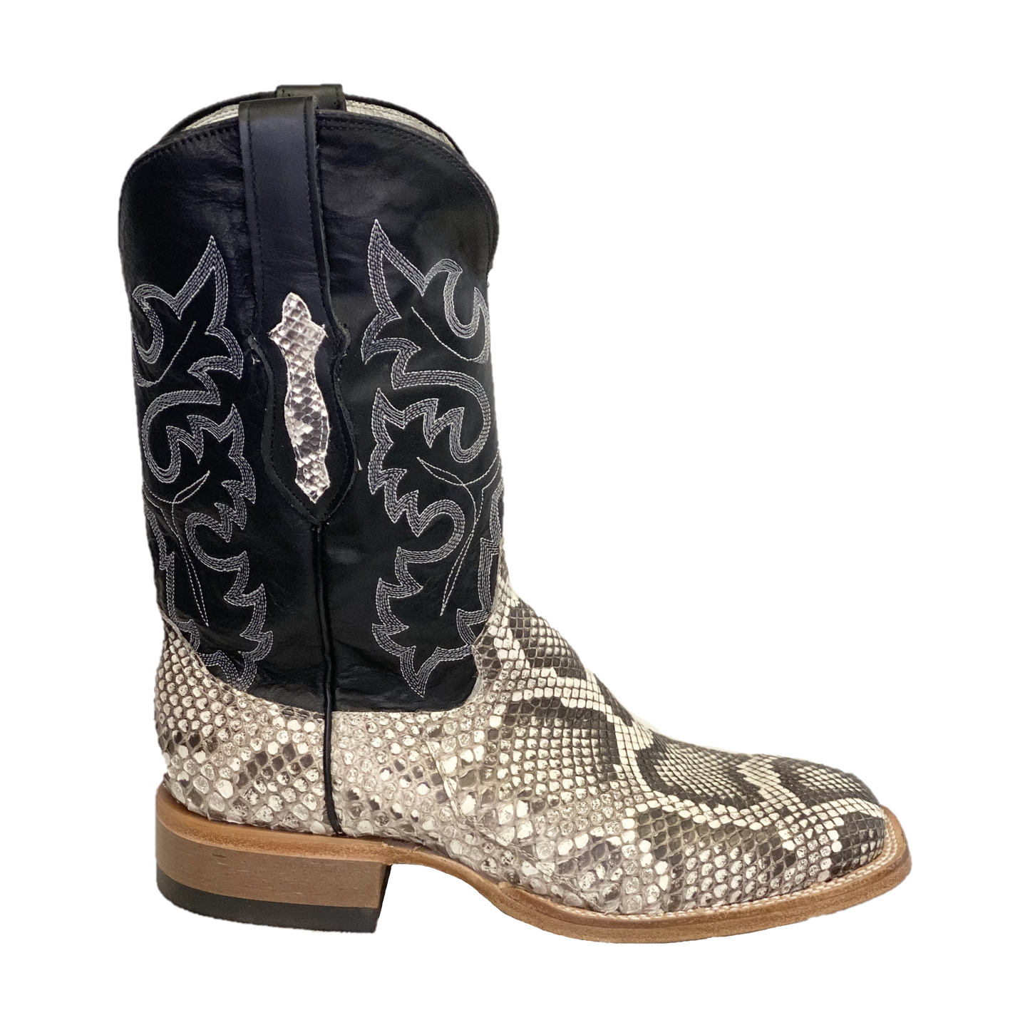 Cowtown Men's Natural Reticulas Python Square Toe Boots Q809 – Wild ...