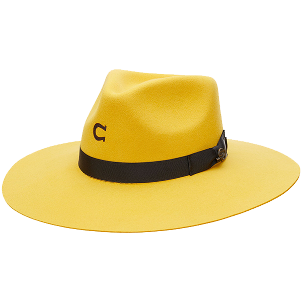 Charlie 1 Horse Yellow Highway Felt Hat CWHIWA-4036YL