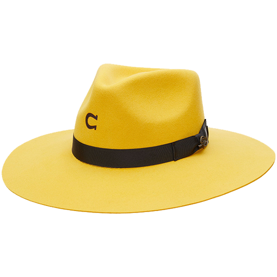 Charlie 1 Horse Yellow Highway Felt Hat CWHIWA-4036YL