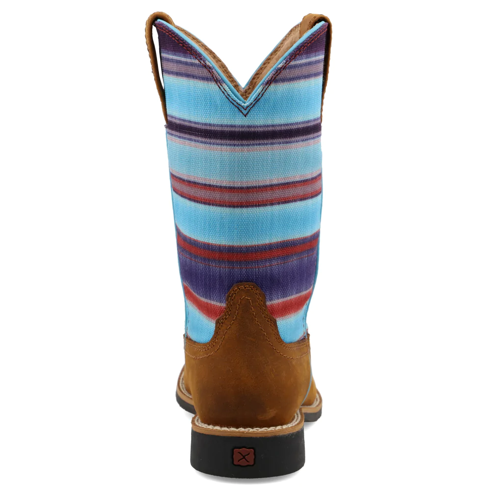 Hooey® Children's Distressed Saddle & Blue Multi-Color Boots YHY0011